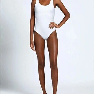 Burberry white one piece swimsuit B947